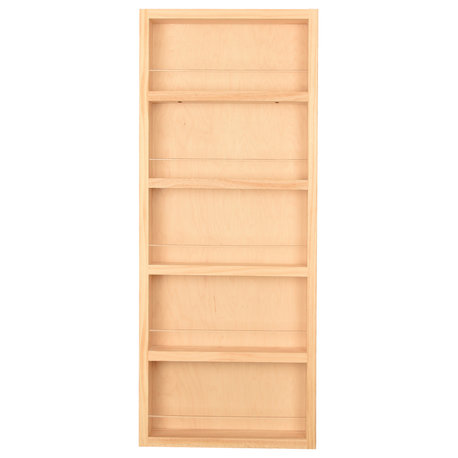 Citrus Unfinished On the Wall Spice Rack 35"h x 14"w x 2.5"d