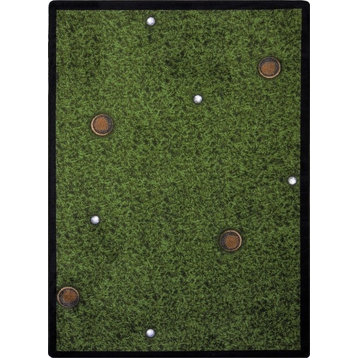 Games People Play, Gaming And Sports Area Rug, Back Nine, Multicolored