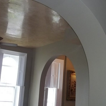 Venetian plaster ceiling and walls