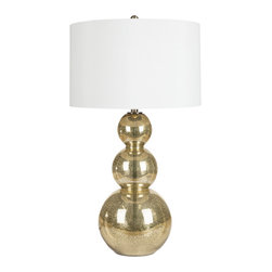 Gold Glass Lamp - Table Lamps