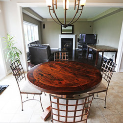 Round Reclaimed Wood Tables - Products
