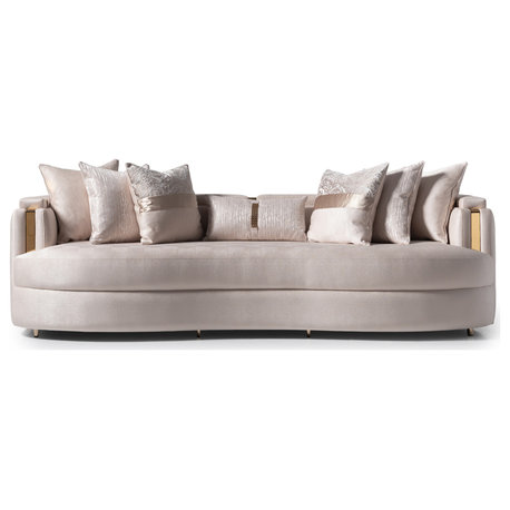 Carmela Mansion Sofa Almond/Gold