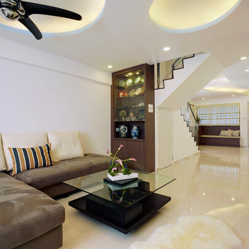 Singapore - Modern Zen & Geomancy (HDB Exec Maisonette)