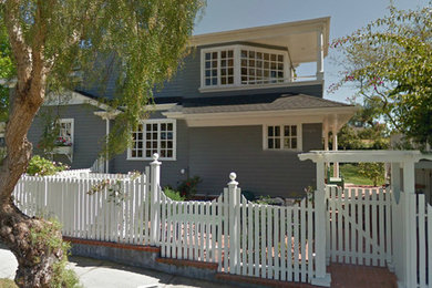 Photo of an arts and crafts home design in San Diego.