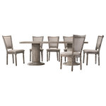 Best Master Furniture - Jessica Dining Collection, 5-Piece Rectangular Dining Set - The thing most people will notice about this set first will be the finish. This set has a unique vintage grey finish that will accommodate any type of style in your home. If you are going for a more antique-look or this can also work well in a beach-side laid back setting.