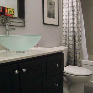 Condo Bathroom with Acrylic Shower Walls