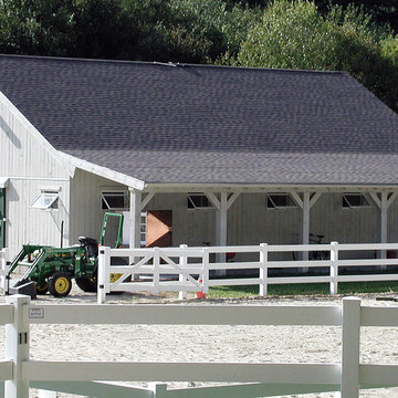 Custom barn and equestrian training area