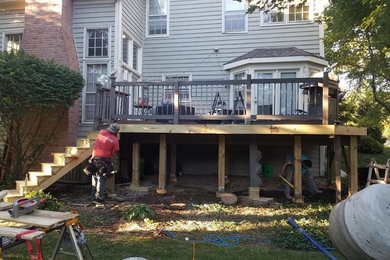 Reinforcing an older deck structure to support a hot tub