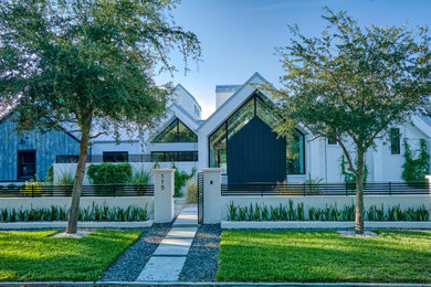 This is an example of a mid-sized country exterior in Tampa.