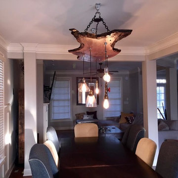 Live Edge Walnut Chandelier 6ft