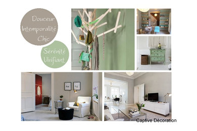 Elegant living room photo in Other