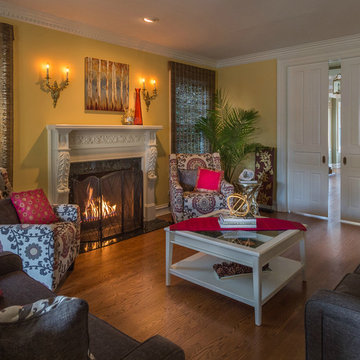 East Wilmette Home informed by Globetrotting Style