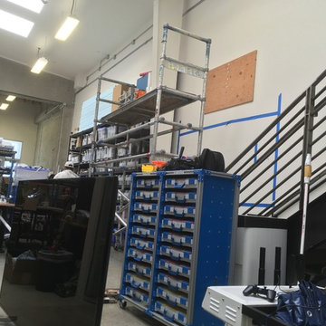 Mounting a 75" Flat Screen 15ft up on the wall for a Robotics Company in SF