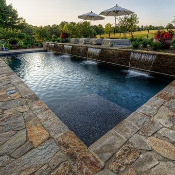 Custom Pool with Waterfall
