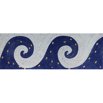 Ocean Waves - Handcut Mosaic