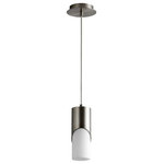 Oxygen Lighting - Oxygen Lighting 3-677-124 Ellipse - 10.75 Inch 5.1W 1 LED Short Pendant - Warranty: 1 Year/1 Year on LED eclictEllipse 10.75 Inch 5 Black White Opal GlaUL: Suitable for damp locations Energy Star Qualified: n/a ADA Certified: n/a  *Number of Lights: 1-*Wattage:5.1w LED bulb(s) *Bulb Included:Yes *Bulb Type:LED *Finish Type:Black