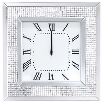 ACME Iama Square Mirrored Wall Clock
