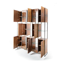 Marley Solid Reclaimed Wood Large Bookcase - Bookcases