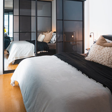 Urban Simplicity: Custom Room Divider Installation