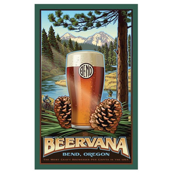 Paul Leighton Bend Oregon Beervana Art Print, 30"x45"