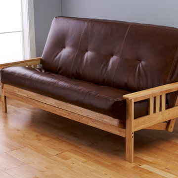 Monterey Natural Frame with Oregon Trail Saddle Mattress