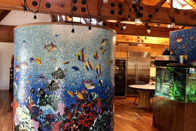 Large dining room photo in Chicago