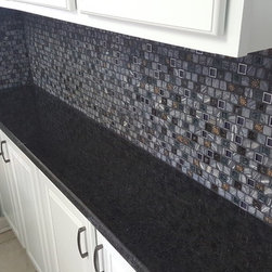 Black Pearl Granite Mosaic Tile Splash - Home Improvement