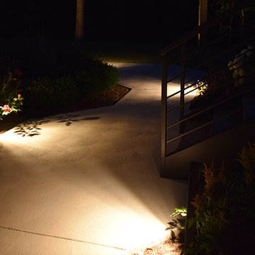 Moreland Hills OH Driveway, Pathway, Facade and Water Feature Lighting