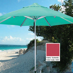 Red-Aluminum-Market-Umbrella - Patio Furniture And Outdoor Furniture