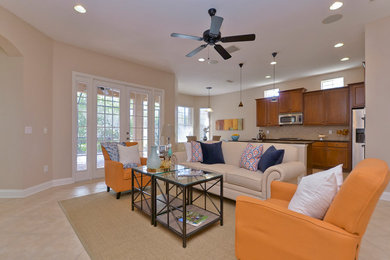 Elegant living room photo in Tampa