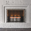 New Ambella Home Fireplace Antique Gold Rub