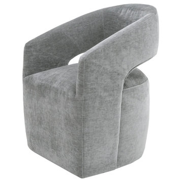 Angie Modern Grey Fabric Accent Chair
