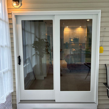 Modern Andersen 400 Series Gliding Patio Door Installation in Belvedere, NJ