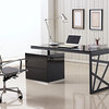 KD01 Modern Style Office Desk in Black Lacquer Finish
