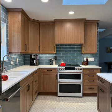 Contemporary Cherry Wood Kitchen