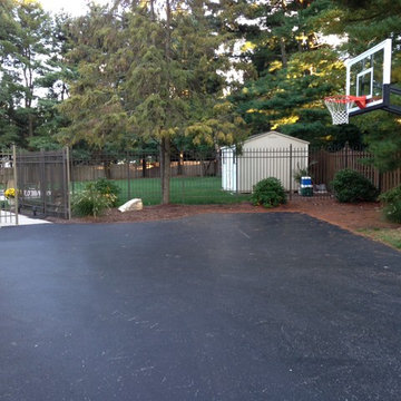 Alexander W's Pro Dunk Gold Basketball System on a 30x20 in Wayne, PA