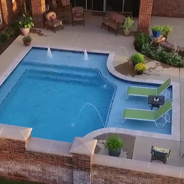 Courtyard Elegance Custom Pool