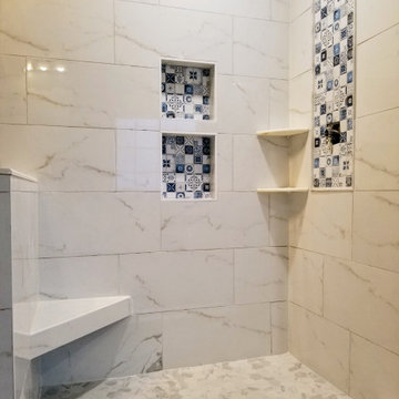 Master bathroom renovation project in Gainesville, VA
