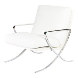 Pierre Occasional Chair with Arms | White - Armchairs And Accent Chairs