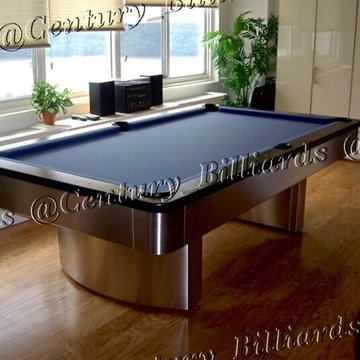 The Custom Stainless Steel Paramount Pool Table
