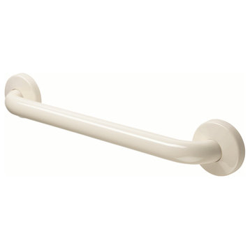 18 Inch Grab Bar With Safety Grip, Wall Mount Coated Grab Bar, Biscuit