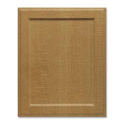 2 Piece Sierra RTF Drawer Front from CabinetNow.com shown in Anigre - Kitchen Cabinetry