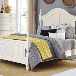 Homelegance 1799-1 Clementine Classic Style White Queen Bed - Platform Beds