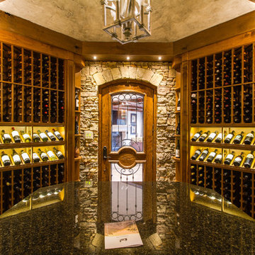 We can produce, Custom Stone work, Custom Beams, Custom Alder wood Wine Racks fo