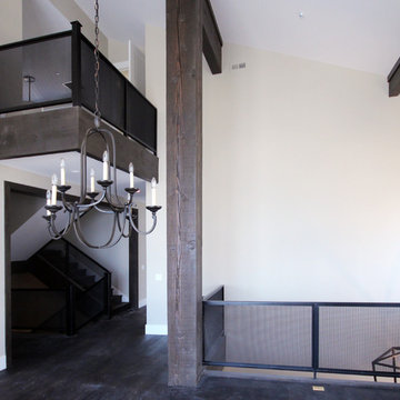Interior - Grid Paneled Balustrades