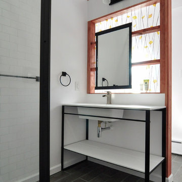 Modern Industrial Console Vanity