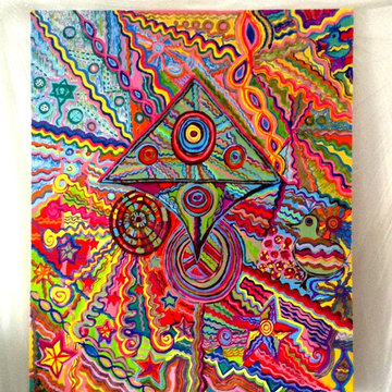 origingal paintings- colorful paintings for any space- THE GARDEN OF EDEN