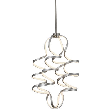 Synergy Chandelier, Antique Silver, 23.625"Dx34.625"H