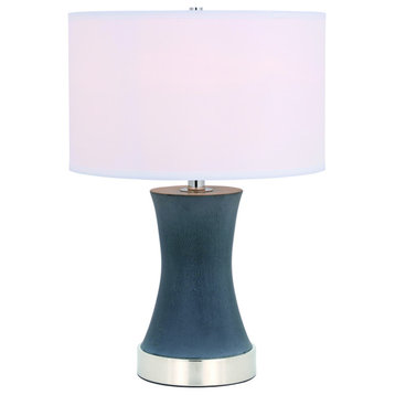 Elegant Lighting TL3036PN Knox Lamp Polished Nickel And Grey