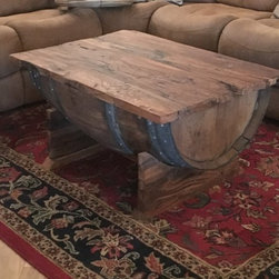 Wine Barrel Coffee Table - Coffee Tables